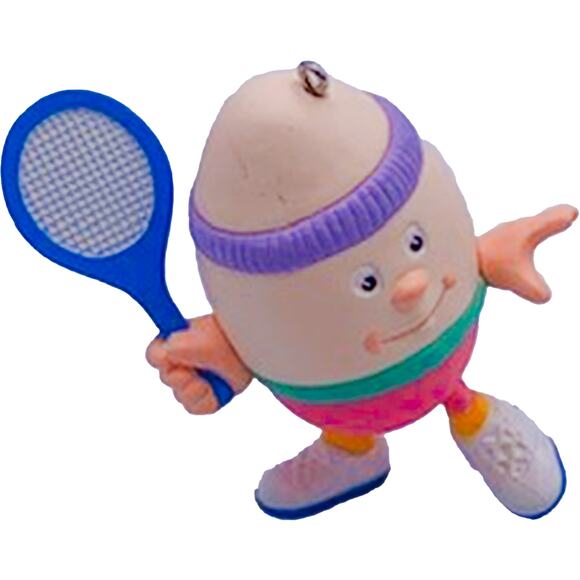 1993 Hallmark Keepsake Easter Ornament Eggs in Sports Tennis #2 Ace in Mint Box - Picture 3 of 6
